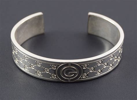 gucci silver cuff bracelet|gucci cuff bracelets for women.